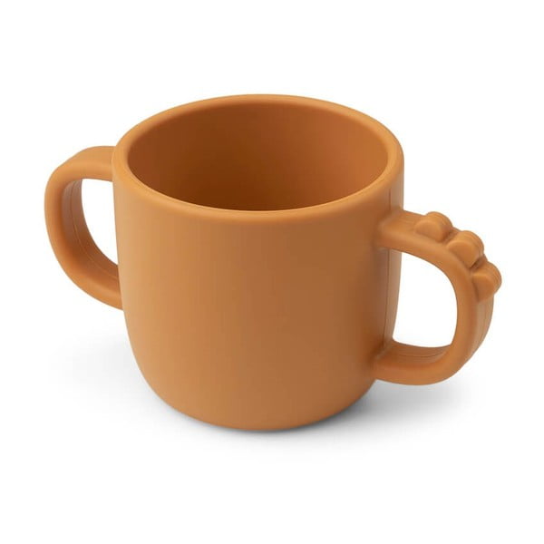 Rumena silikonska otroška skodelica 0,17 l Croco - Done by Deer-image-2