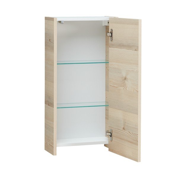 Stenska kopalniška omarica v borovem dekorju v naravni barvi 70x35 cm Quickset 393 – Pelipal-image-2