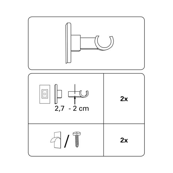 Nosilci za karnise v kompletu 2 ks California - SP TREND-image-1