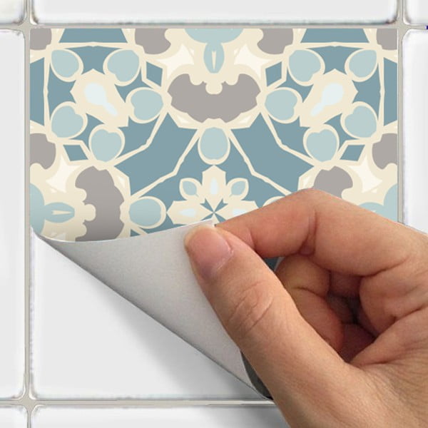 Komplet 24 dekorativnih stenskih nalepk Ambiance Underwater Garden, 10 x 10 cm-image-3