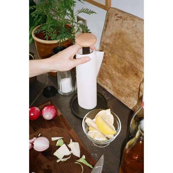 Črno stojalo za papirnate brisače ø 15 cm Paper Pal – Rosendahl-image-1