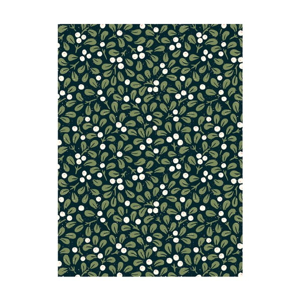 5 listov ovojnega papirja eleanor stuart Mistletoe, 50 x 70 cm