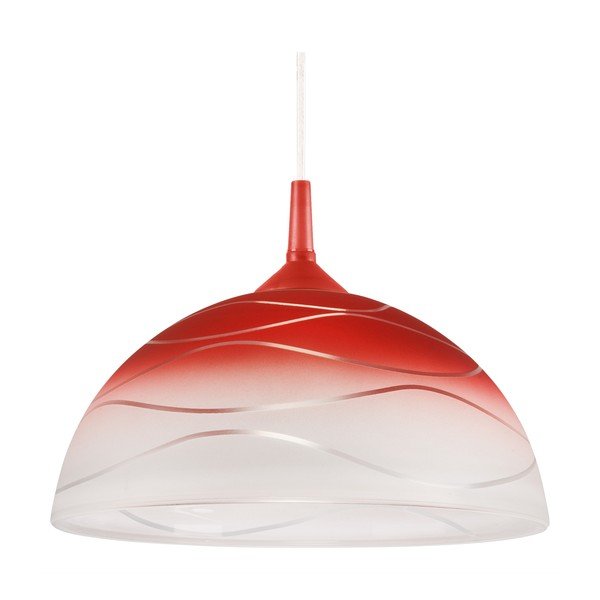 Rdeča viseča svetilka ø 30 cm Sfera – LAMKUR-image-4