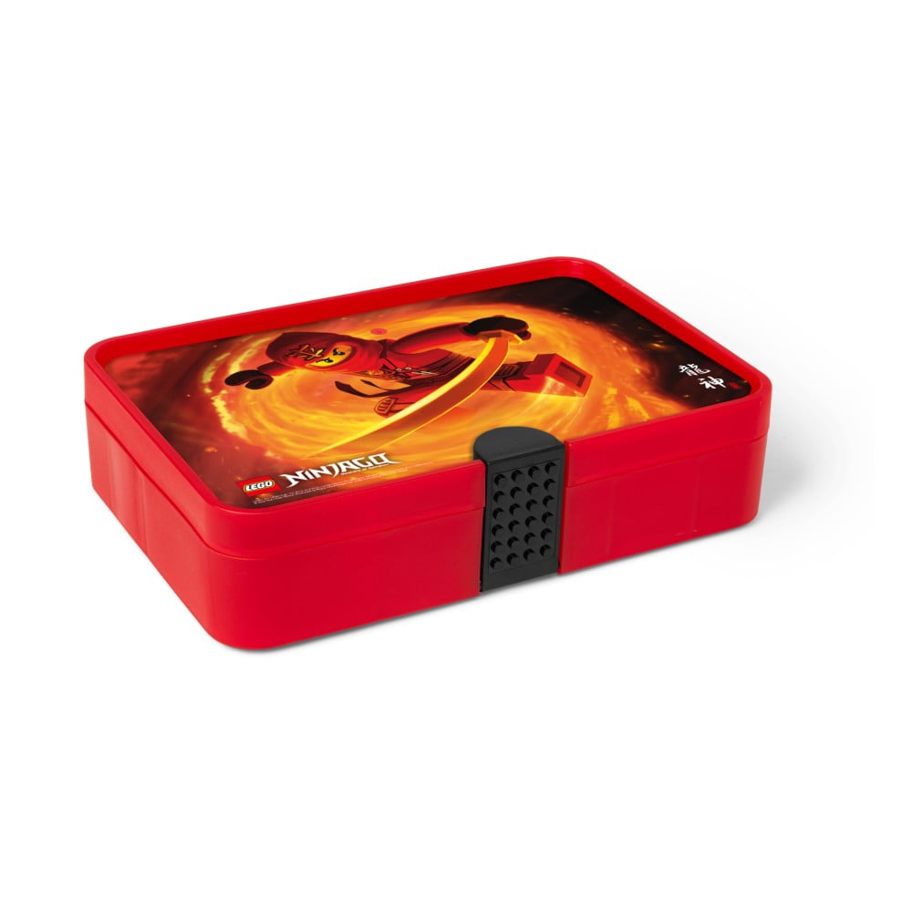 Rdeča škatla za shranjevanje s predali LEGO® Ninjago