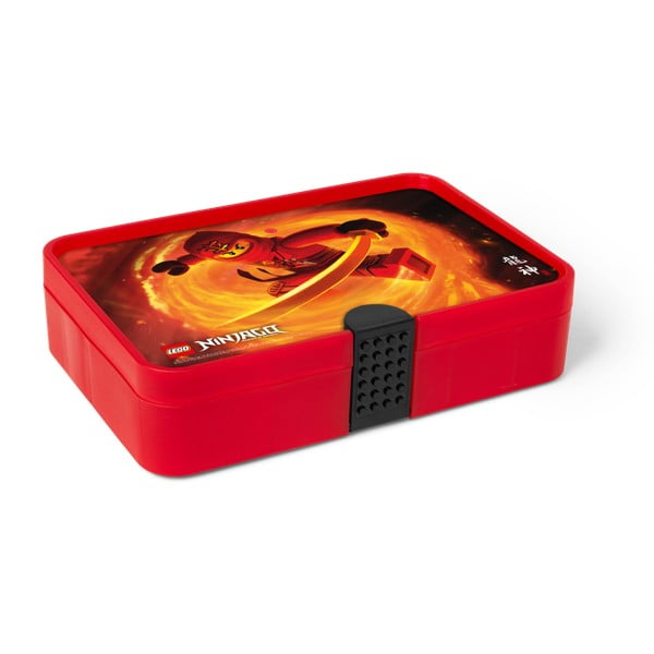 Rdeča škatla za shranjevanje s predali LEGO® Ninjago