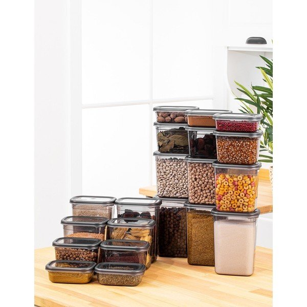 Posode za shranjevanje v kompletu 20 ks živil Fresco – Hermia-image-1