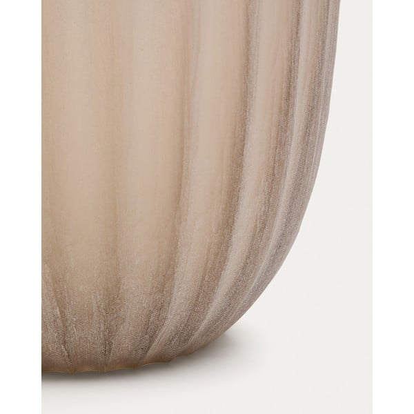 Bež steklena vaza (višina 27 cm) Lumia – Kave Home-image-3