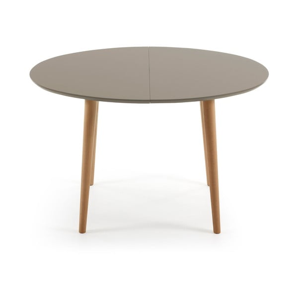 Raztegljiva jedilna miza iz bukovega lesa Kave Home Oakland, 120 x 90 cm-image-1