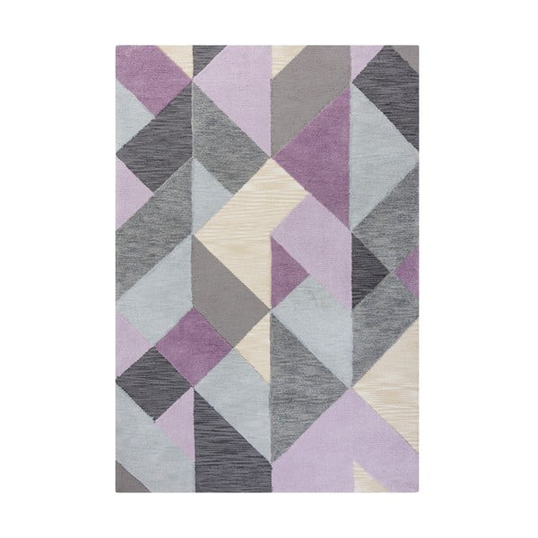 Sivo-vijolična preproga Flair Rugs Icon, 160 x 230 cm