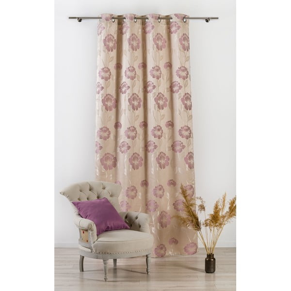 Bež zavesa 140x245 cm Izolde – Mendola Fabrics
