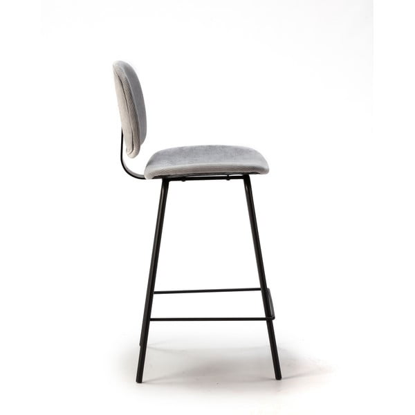 Svetlo sivi barski stoli v kompletu 2 ks (višina sedeža 66 cm) Arus – Marckeric-image-4