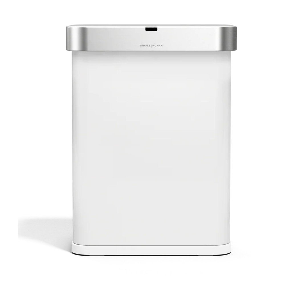 Mat bel brezstični jeklen koš za smeti 58 l Sensor