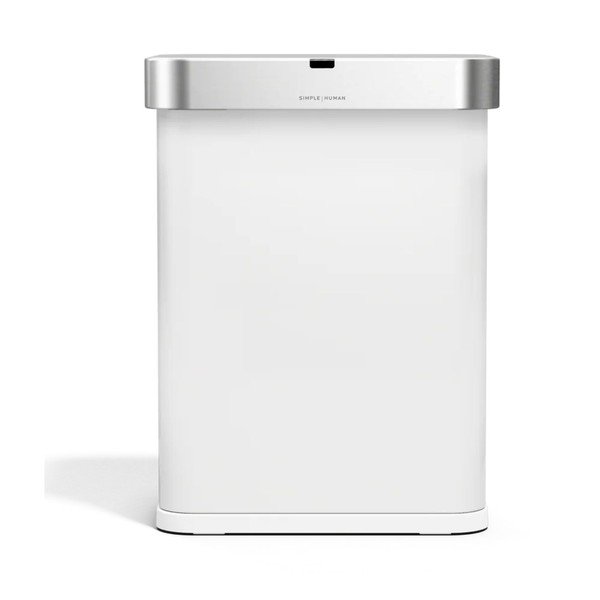 Mat bel brezstični jeklen koš za smeti 58 l Sensor – simplehuman