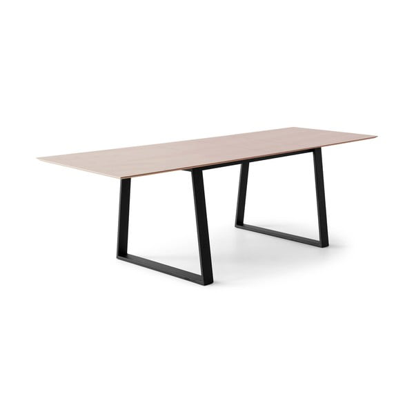 Raztegljiva jedilna miza z mizno ploščo v hrastovem dekorju v naravni barvi 100x210 cm Meza – Hammel Furniture-image-1