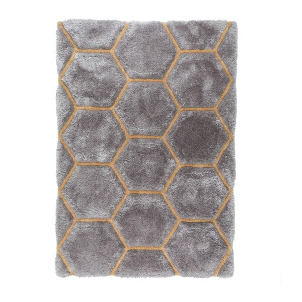 Siva preproga Flair Rugs Honeycomb, 120 x 170 cm