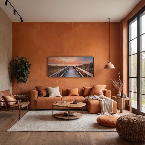 Slika 150x60 cm Beach Footbridge-image-1