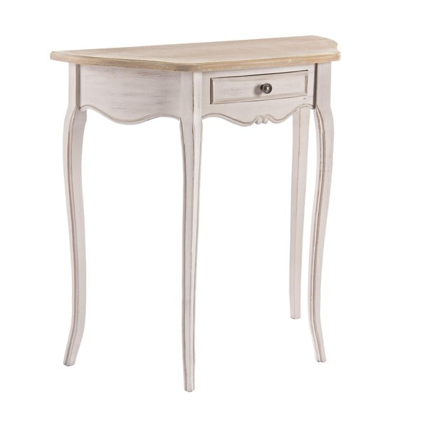 Kremno bela stranska mizica 35x80 cm Clarisse – Bizzotto-image-2