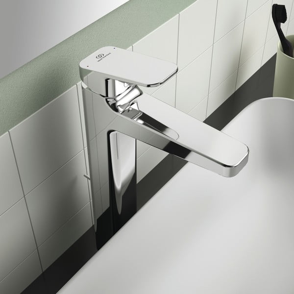 Armatura za umivalnik v sijajno srebrni barvi Ceraplan – Ideal Standard-image-3
