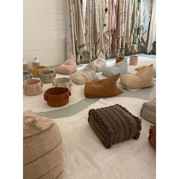 Prašno rožnata otroška vreča za sedenje Cleo Vintage Nude – Lorena Canals-image-2