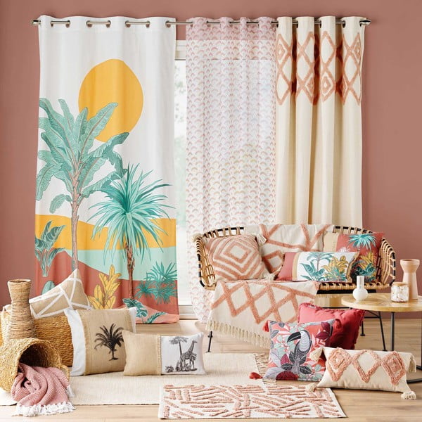 Rožnata/kremno bela pralna preproga 60x90 cm Athena – douceur d'intérieur-image-1