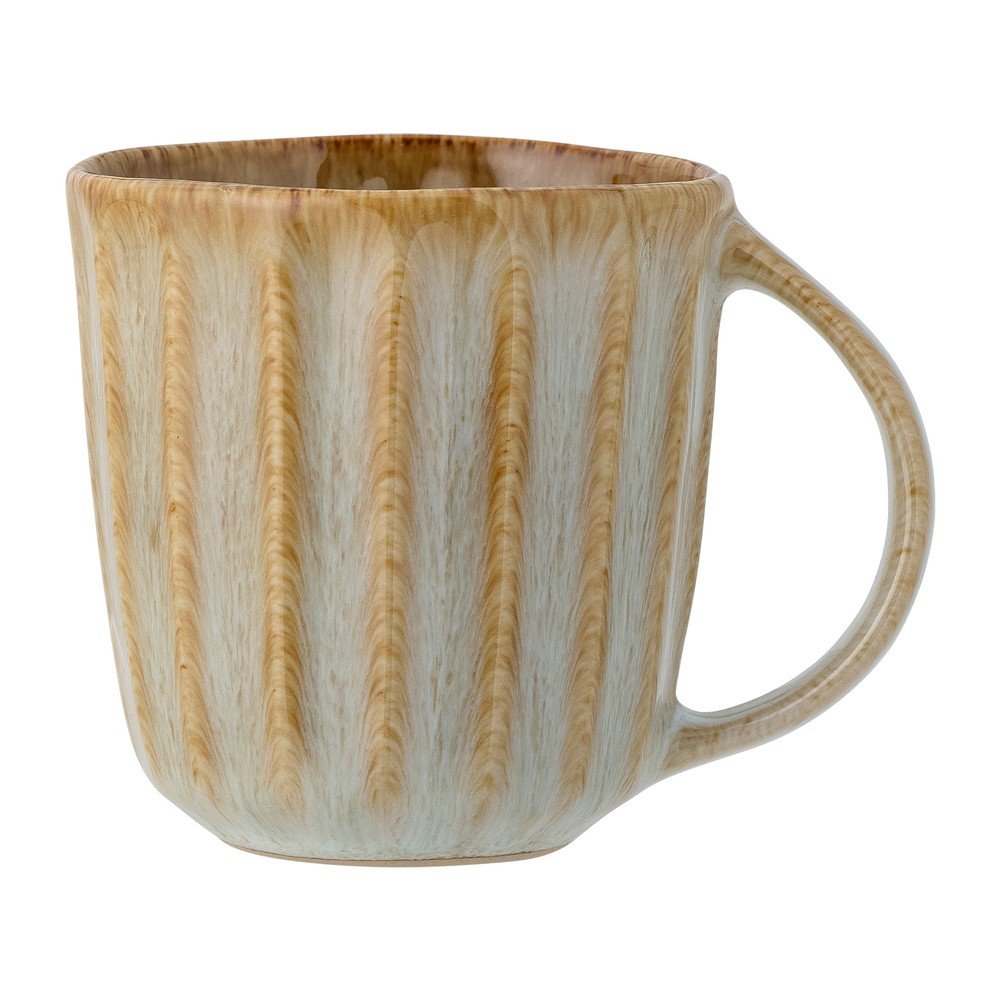 Bež skodelica za latte iz kamenine 350 ml Fleur