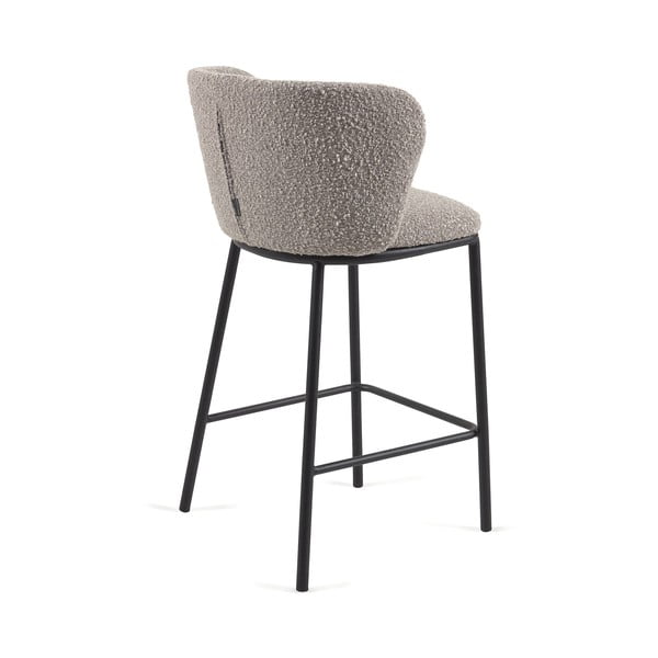 Svetlo siv barski stol (višina sedeža 65 cm) Ciselia – Kave Home-image-4