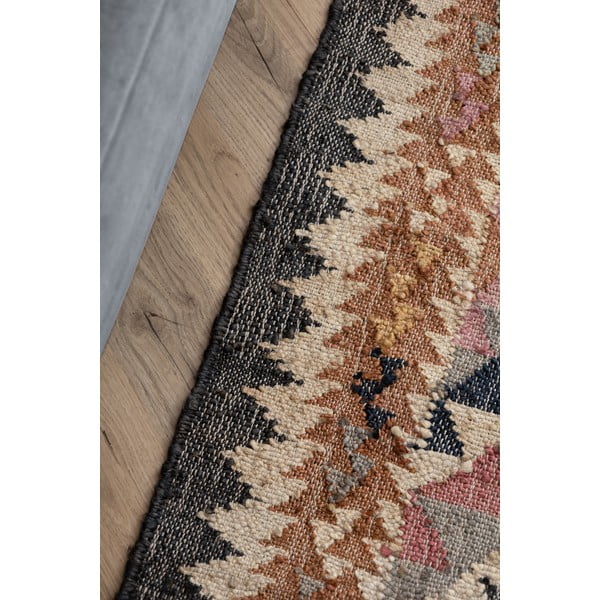 Siva ročno tkana preproga iz jute 200x300 cm Roya Parsa – Elle Decoration-image-4