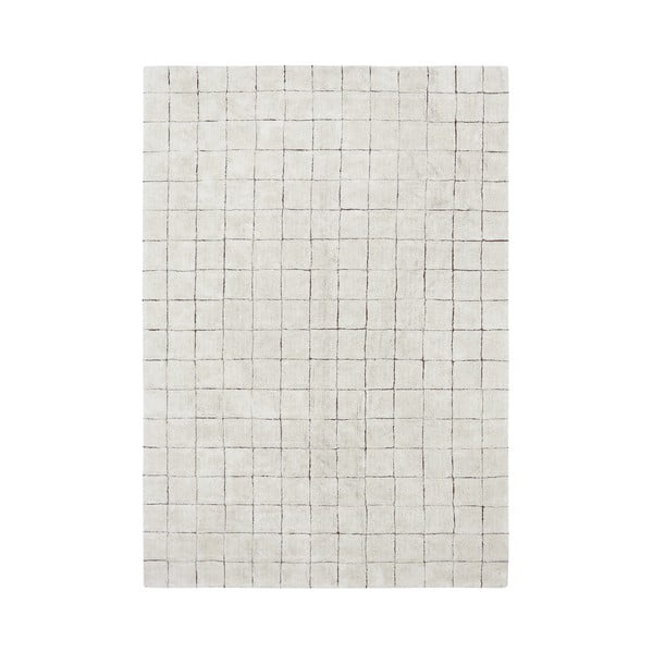 Kremno bela pralna ročno tkana bombažna preproga 170x240 cm Mosaic – Lorena Canals
