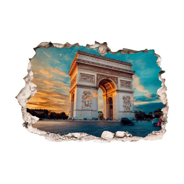 3D stenska nalepka Ambiance Arc de Triomphe v Parizu-image-2
