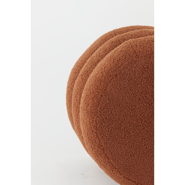 Oranžen tabure iz tkanine bouclé Kimi – Light & Living-image-4