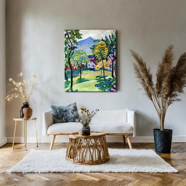 Reprodukcija Avgusta Mackeja - Pokrajina Tegernsee, 50 x 60 cm-image-1