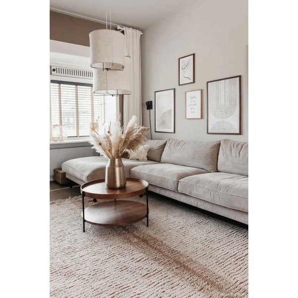 Opečnato oranžna/bež bombažna preproga 140x200 cm Duetto Toffee – Lorena Canals-image-4