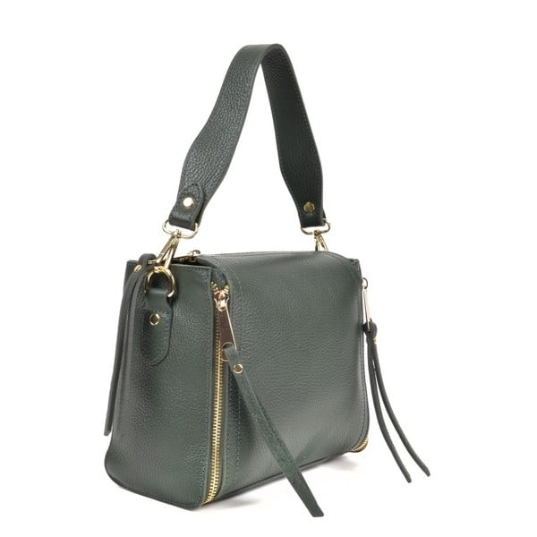 Zelena usnjena torbica Roberta M Gonna Verde-image-2