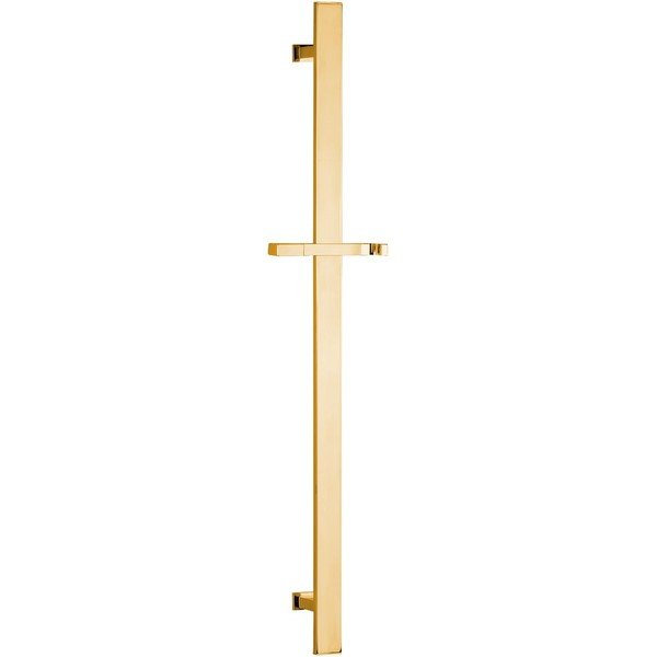 Medeninast stenski drog za tuš v zlati barvi z drsnim nosilcem 70 cm – Sapho