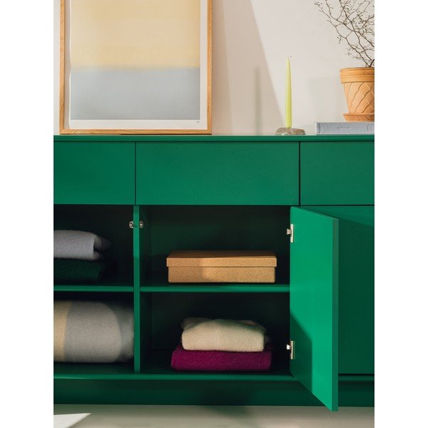 Zelena komoda 160x91x46 cm Rali – noo.ma-image-3