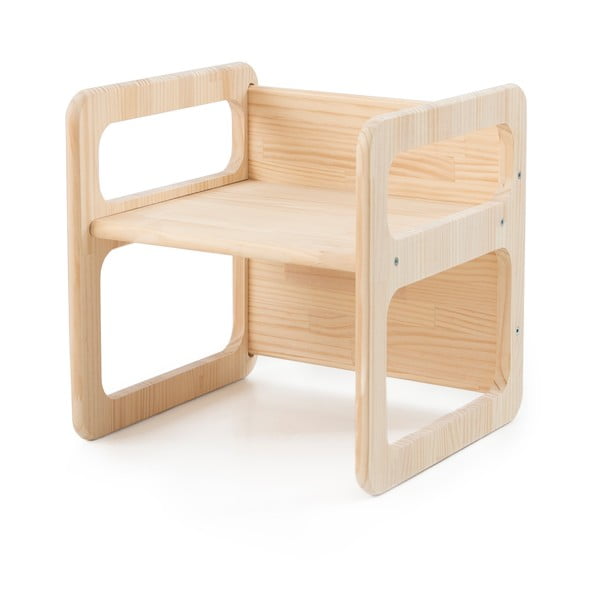 Leseni otroški stoli v kompletu 3 kos Natural - Little Nice Things-image-2