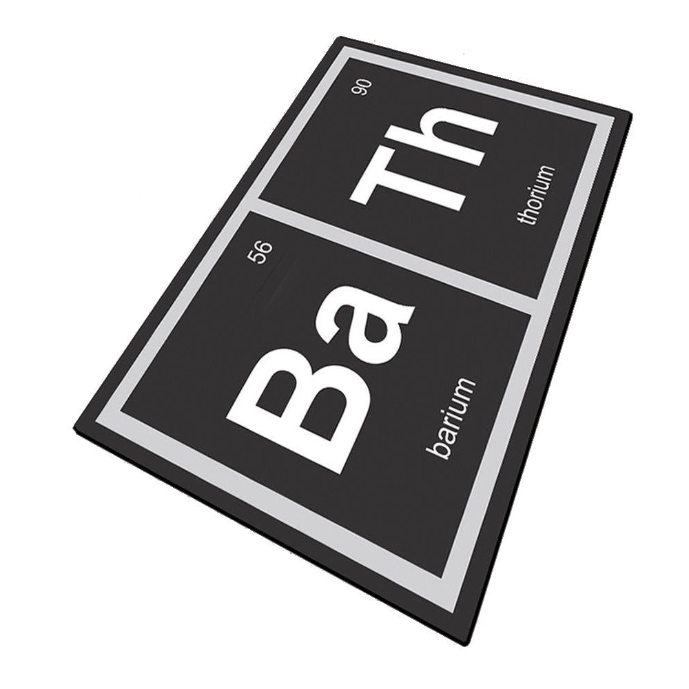 Črna kopalniška preproga 70x120 cm Barium