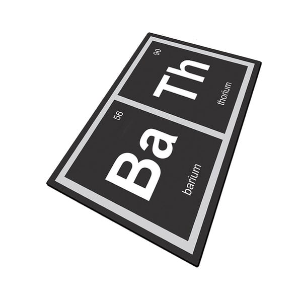 Črna kopalniška preproga 70x120 cm Barium – Foutastic