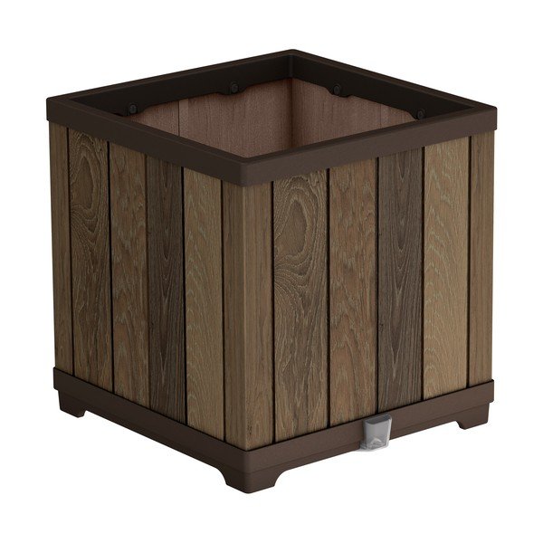 Plastičen samozalivalni cvetlični lonec Deco Square – Keter