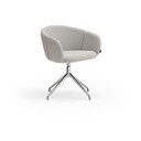 Svetlo siv oblazinjen jedilni stol z nasloni za roke Add – Teulat