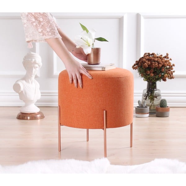 Oranžen tabure Copper – Artie-image-2