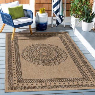 Zunanji tekač v črni in naravni barvi 80x250 cm Dhaka – Ayyildiz Carpets