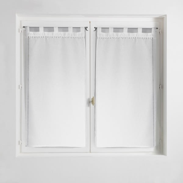 Bele prosojne zavese iz tančice v kompletu 2 ks 60x90 cm Poupette – douceur d'intérieur