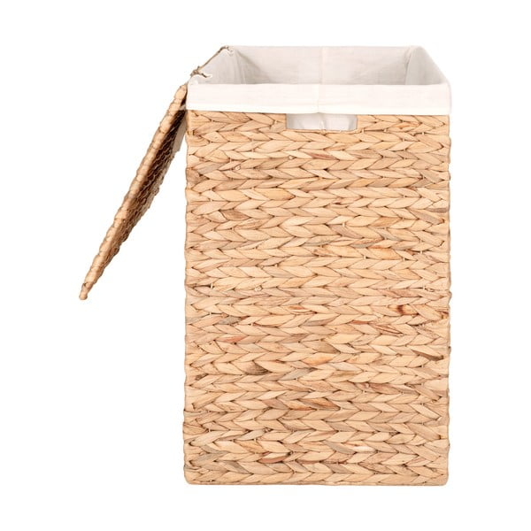 Koš za perilo iz vodne hijacinte v naravni barvi Passo – House Nordic-image-3