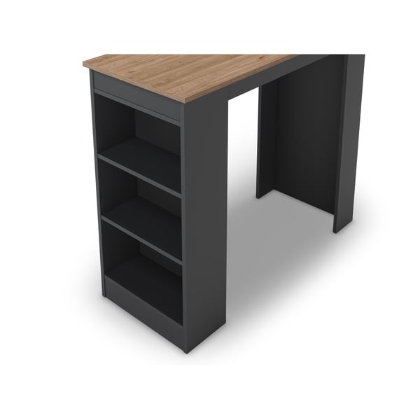 Barska miza z mizno ploščo v hrastovem dekorju 47x120 cm Peru – Marckeric-image-3