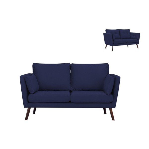 Pomorsko modra 2-sedežna zofa Mazzini Sofas Elena-image-1
