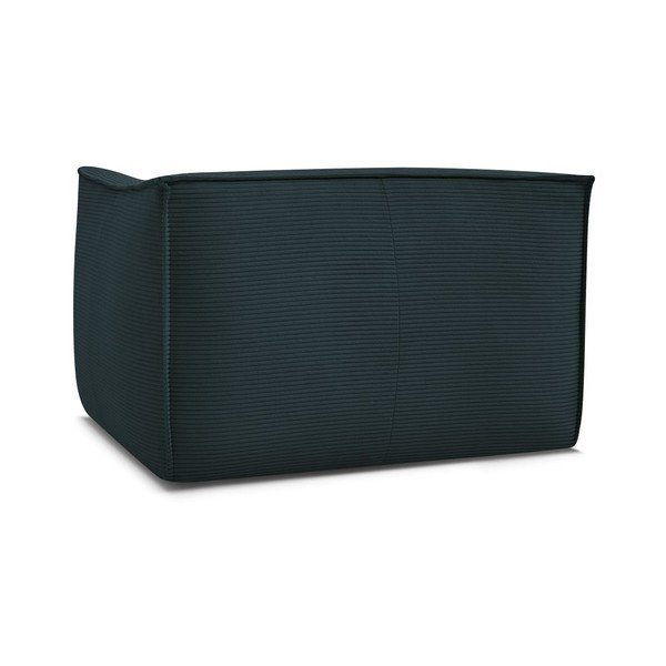 Temno moder fotelj iz rebrastega žameta Giorgia – Bobochic Paris-image-3