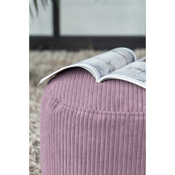 Vijolična vreča za sedenje iz rebrastega žameta Mini – SLOWDOWN-image-1