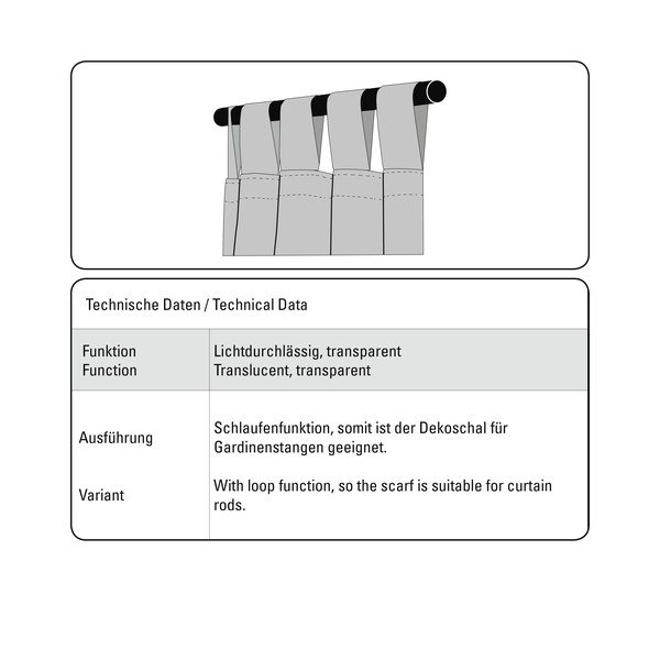 Bela prosojna zavesa iz tančice 140x245 cm – Sehlbach-image-2