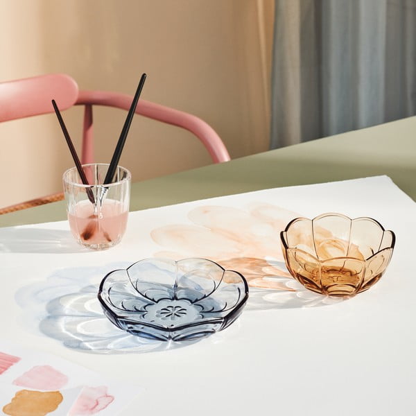 Svetlo modri desertni stekleni krožniki v kompletu 2 kos ø 16 cm Lily - Holmegaard-image-4